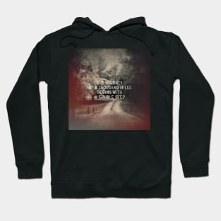 The Journey Quote photograph Hoodie